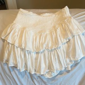 Rick n Rags white skirt with shorts under size S